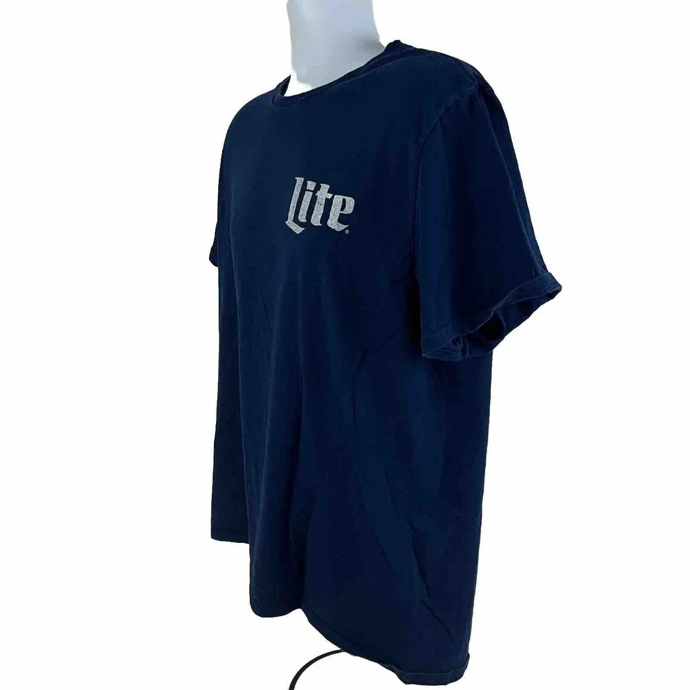Miller Lite‎ Beer Brewing Double Sided T-Shirt XL Original Pilsner Alcohol